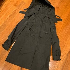Chic All Season Drawstring Trench w Removable Vest Lining
